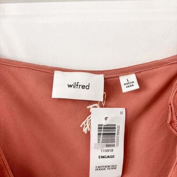 NEW Aritzia Wilfred Engage Dress Ruffled Chiffon - Picture 5 of 11